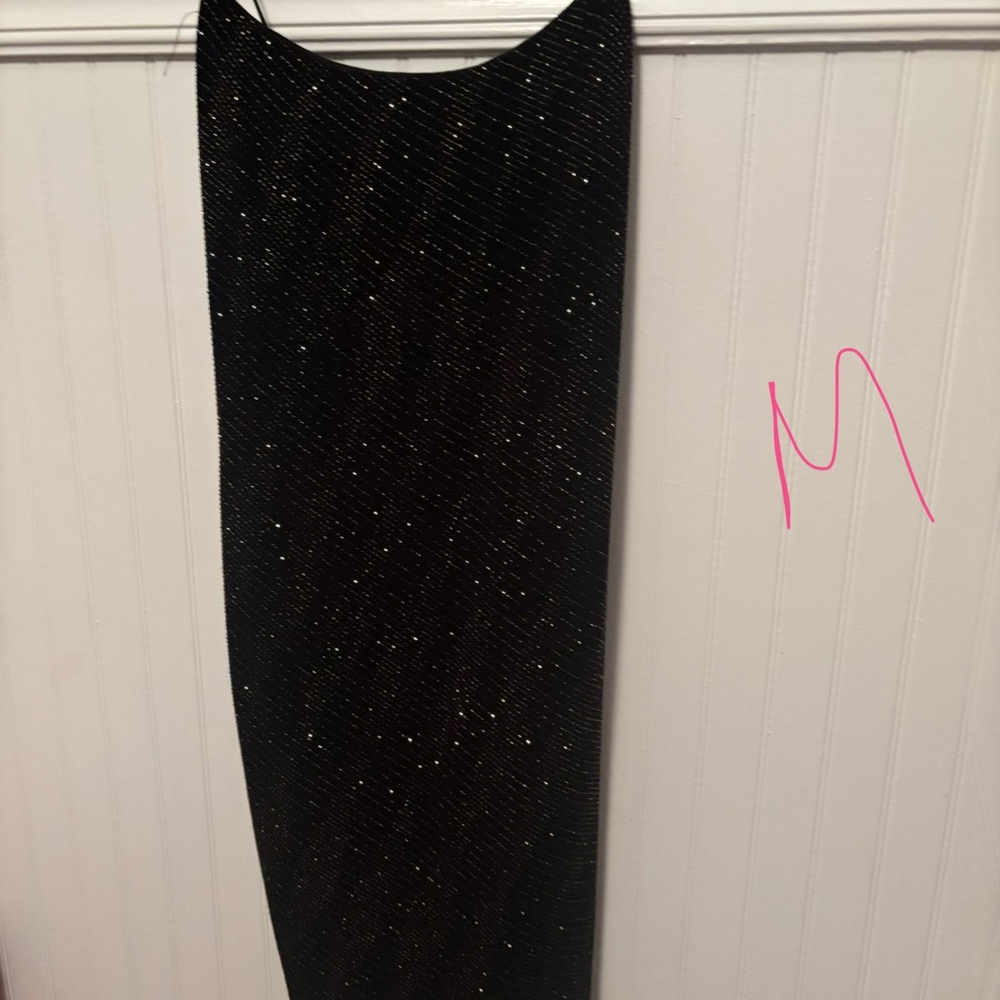 Mini bodycon black sparkly dress